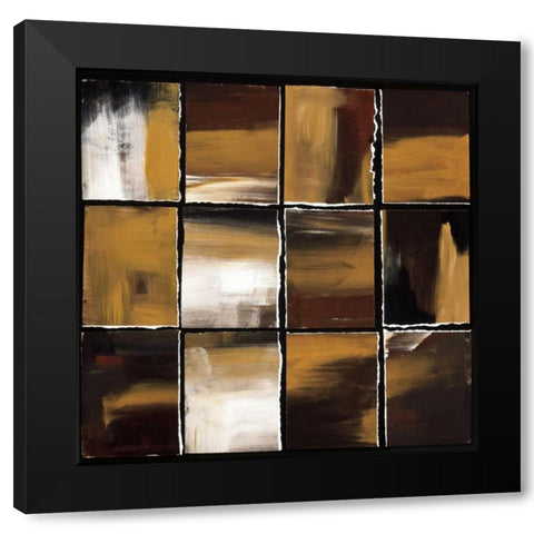 12 Windows II Black Modern Wood Framed Art Print with Double Matting by Pulliam, Mark