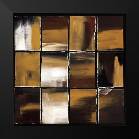 12 Windows II Black Modern Wood Framed Art Print by Pulliam, Mark