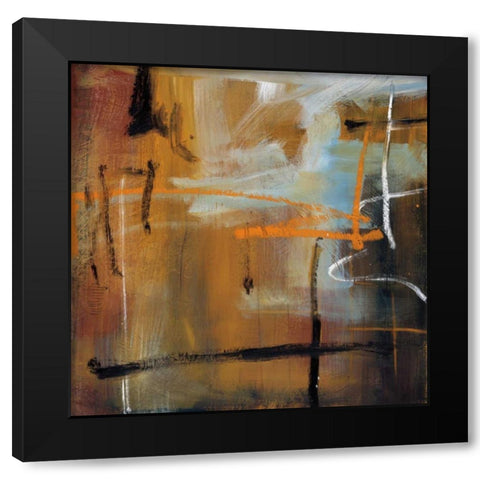 Symphony Black Modern Wood Framed Art Print with Double Matting by Pulliam, Mark
