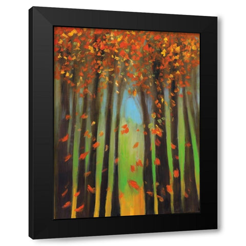 Colors of Fall II Black Modern Wood Framed Art Print by Pulliam, Mark