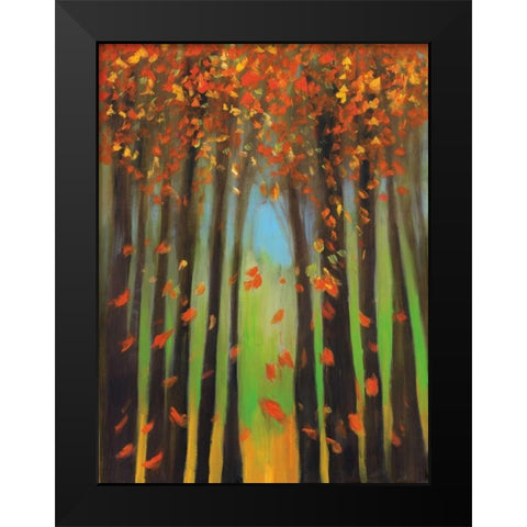 Colors of Fall II Black Modern Wood Framed Art Print by Pulliam, Mark