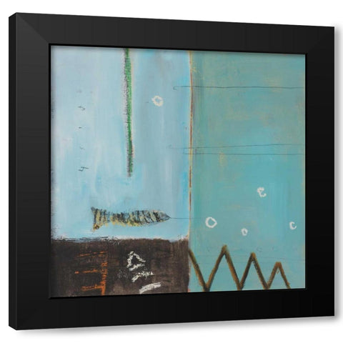 Fish Pier II Black Modern Wood Framed Art Print by Pulliam, Mark