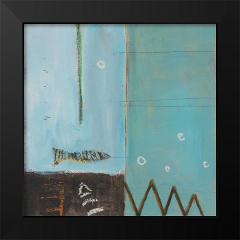 Fish Pier II Black Modern Wood Framed Art Print by Pulliam, Mark