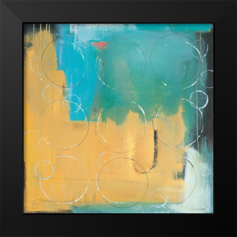 Loops I Black Modern Wood Framed Art Print by Pulliam, Mark