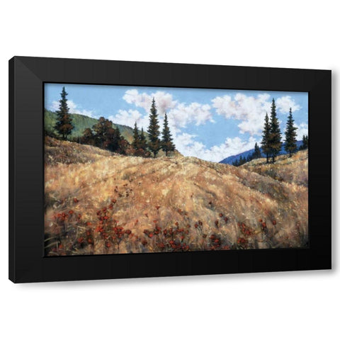 Beyond the Hill Black Modern Wood Framed Art Print by Pryce, Martin