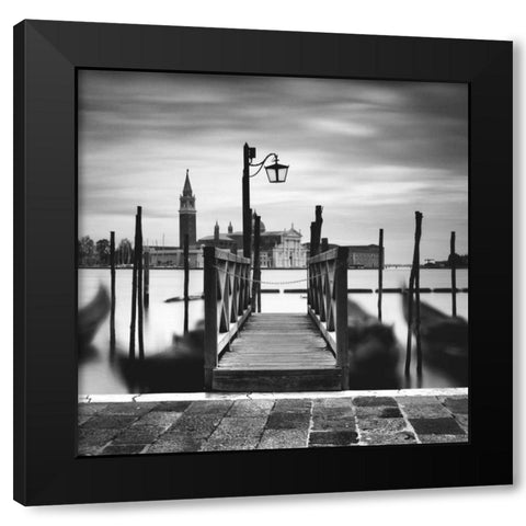 Venice Dream II Black Modern Wood Framed Art Print by Papiorek, Nina