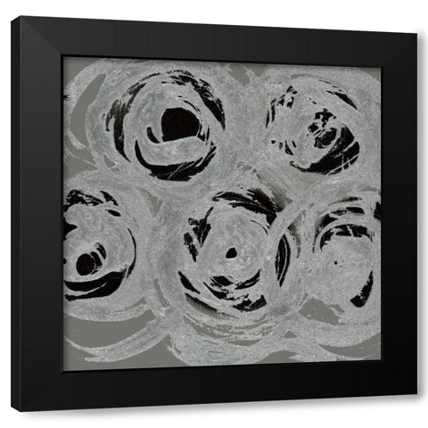 In Motion I Black Modern Wood Framed Art Print by Barnes, Natasha