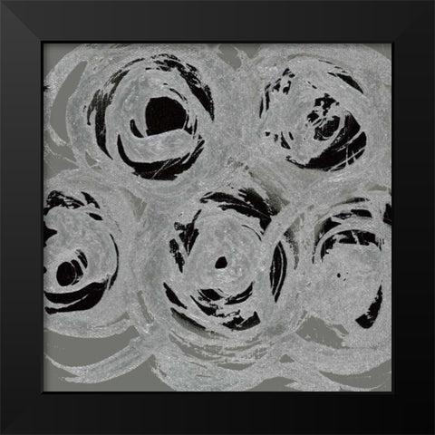 In Motion I Black Modern Wood Framed Art Print by Barnes, Natasha