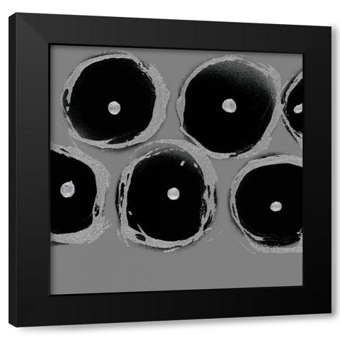 In Motion II Black Modern Wood Framed Art Print by Barnes, Natasha