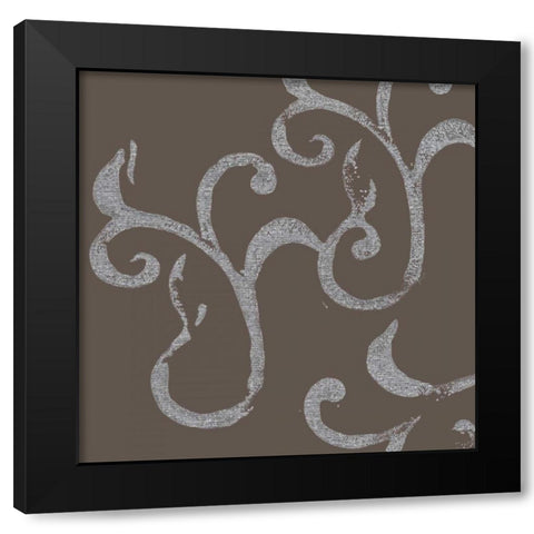 In Motion III Black Modern Wood Framed Art Print with Double Matting by Barnes, Natasha