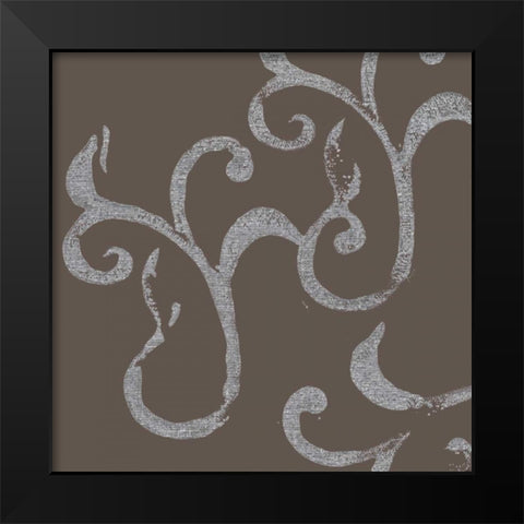In Motion III Black Modern Wood Framed Art Print by Barnes, Natasha
