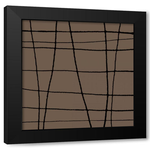 In Motion IV Black Modern Wood Framed Art Print by Barnes, Natasha