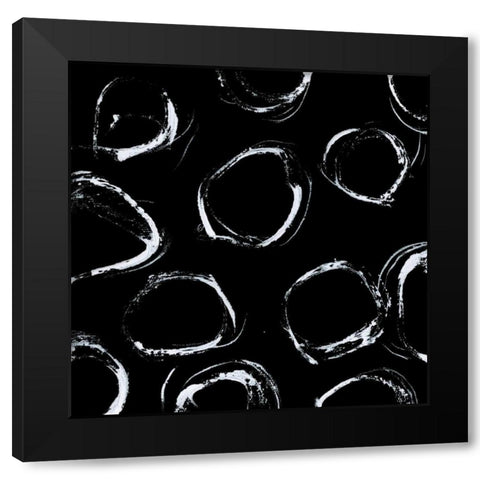 In Motion V Black Modern Wood Framed Art Print with Double Matting by Barnes, Natasha