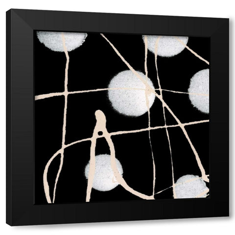 In Motion VII Black Modern Wood Framed Art Print by Barnes, Natasha