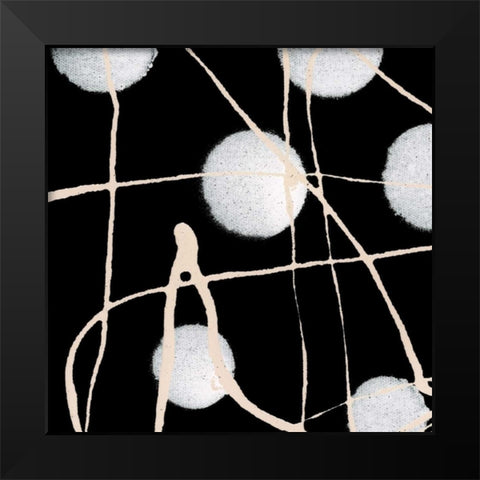 In Motion VII Black Modern Wood Framed Art Print by Barnes, Natasha