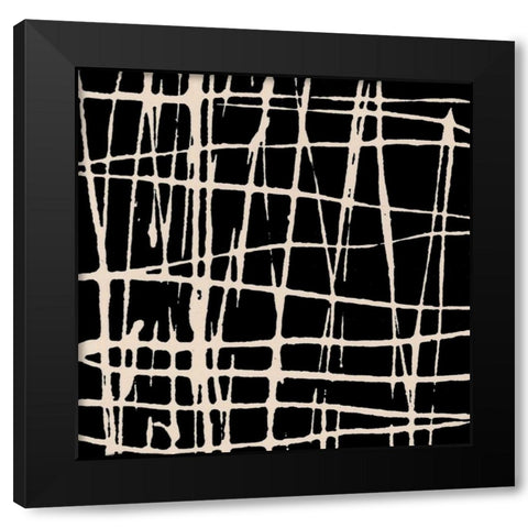 In Motion IX Black Modern Wood Framed Art Print by Barnes, Natasha