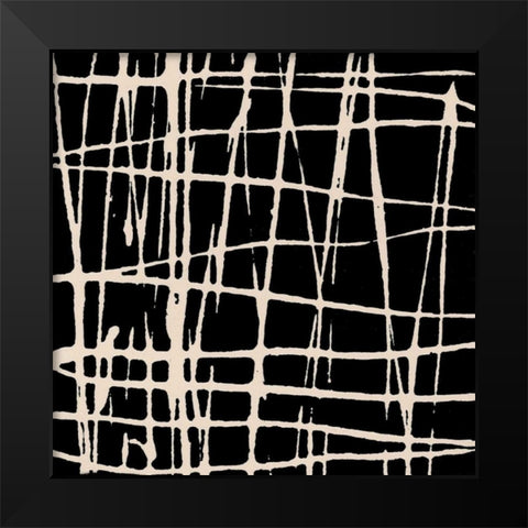 In Motion IX Black Modern Wood Framed Art Print by Barnes, Natasha