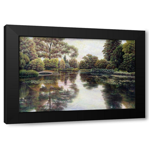 Natures Tapestry Black Modern Wood Framed Art Print with Double Matting by Howells, David