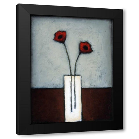 Fire and Ice I Black Modern Wood Framed Art Print with Double Matting by Eve