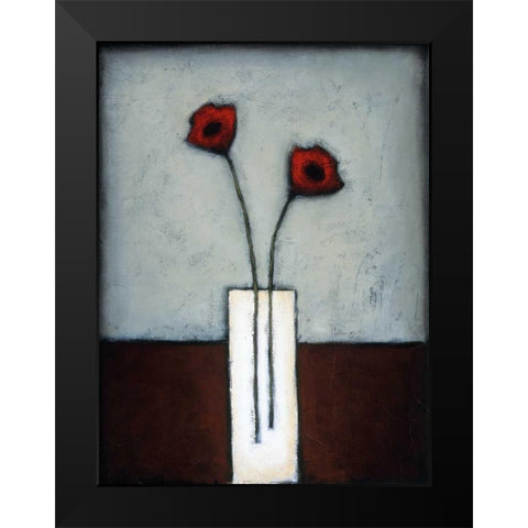 Fire and Ice I Black Modern Wood Framed Art Print by Eve