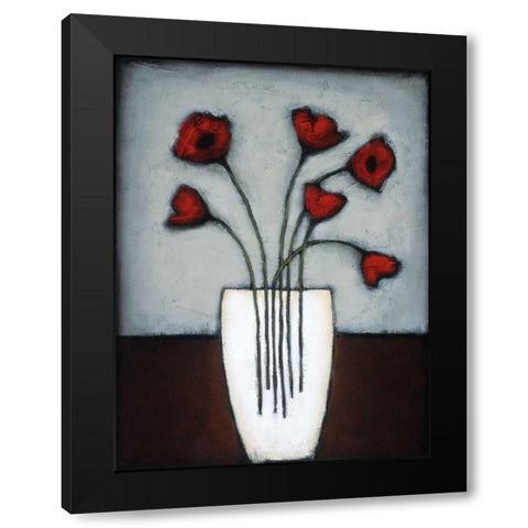 Fire and Ice II Black Modern Wood Framed Art Print by Eve