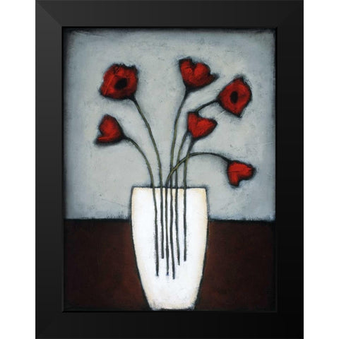 Fire and Ice II Black Modern Wood Framed Art Print by Eve