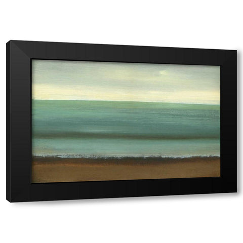 Calm Sea Black Modern Wood Framed Art Print by Gold, Caroline