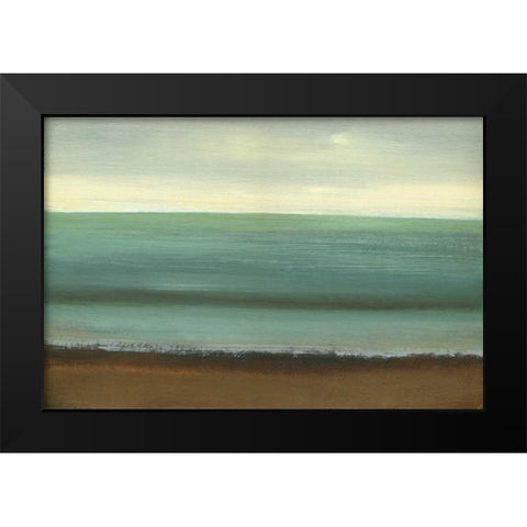 Calm Sea Black Modern Wood Framed Art Print by Gold, Caroline