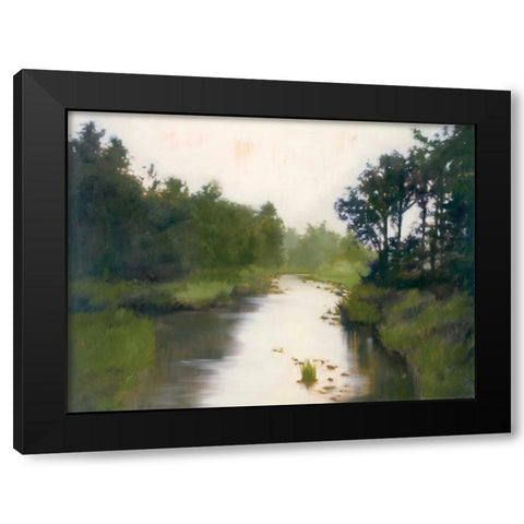 Foothills Stream Black Modern Wood Framed Art Print by Lightell, Megan
