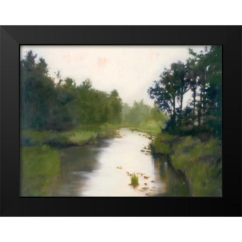 Foothills Stream Black Modern Wood Framed Art Print by Lightell, Megan