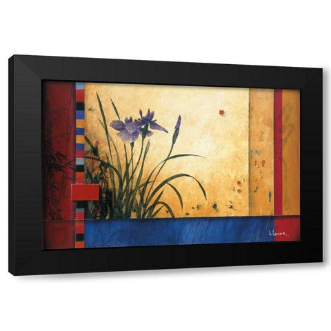 Summer Garden Black Modern Wood Framed Art Print by Li-Leger, Don