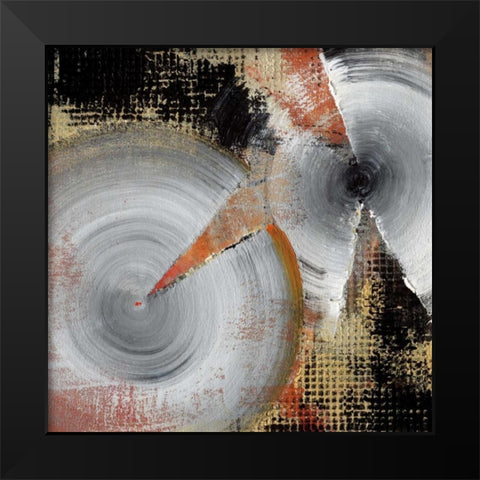 Circle Abstract I Black Modern Wood Framed Art Print by Li-Leger, Noah