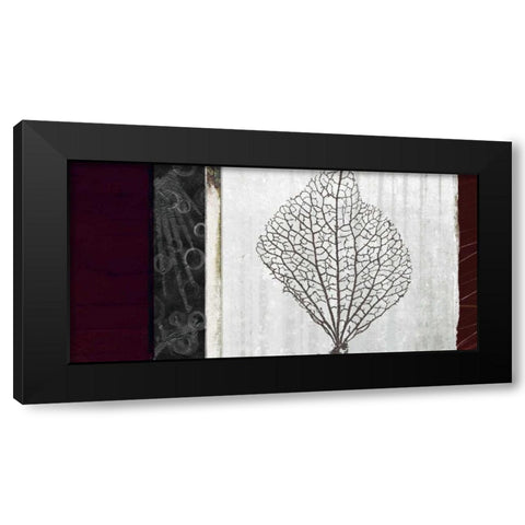 Coral I Black Modern Wood Framed Art Print by Li-Leger, Noah