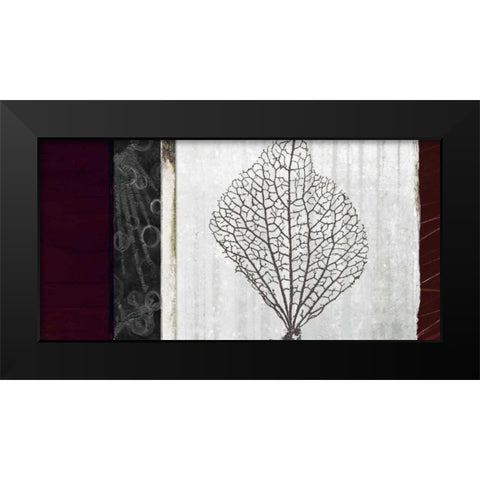 Coral I Black Modern Wood Framed Art Print by Li-Leger, Noah