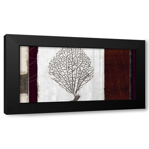 Coral II Black Modern Wood Framed Art Print with Double Matting by Li-Leger, Noah