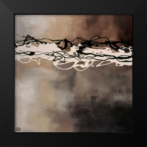 Conspirto Black Modern Wood Framed Art Print by Maitland, Laurie
