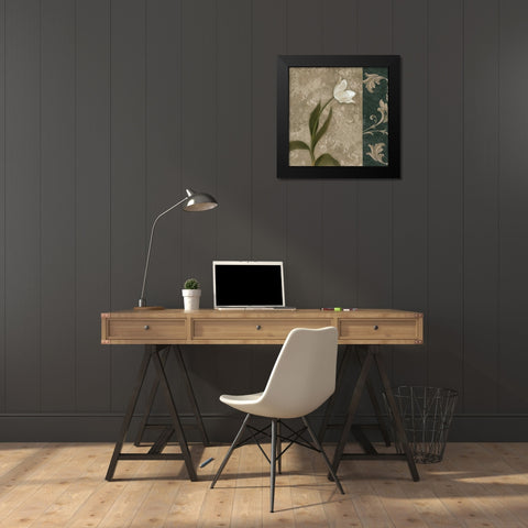 Cantata I Black Modern Wood Framed Art Print by Mallett, Keith