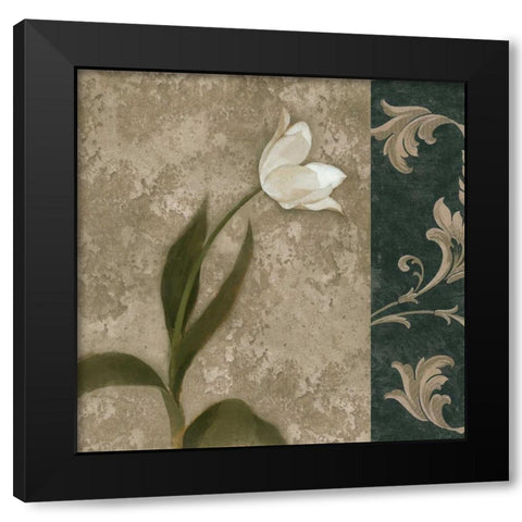 Cantata I Black Modern Wood Framed Art Print by Mallett, Keith