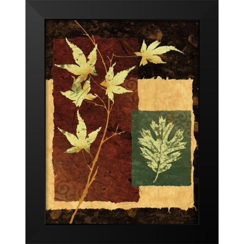 New Leaf I Black Modern Wood Framed Art Print by Mallett, Keith