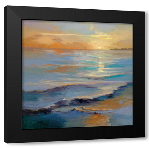 Ocean Overture Black Modern Wood Framed Art Print with Double Matting by McMurry, Vicki