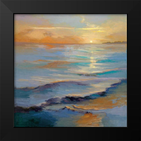 Ocean Overture Black Modern Wood Framed Art Print by McMurry, Vicki