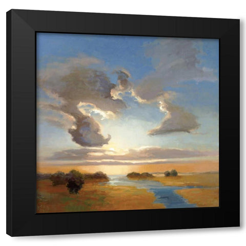 Yielding Light Black Modern Wood Framed Art Print by McMurry, Vicki