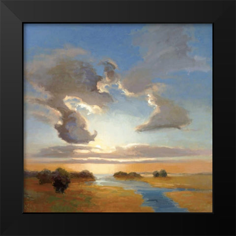 Yielding Light Black Modern Wood Framed Art Print by McMurry, Vicki