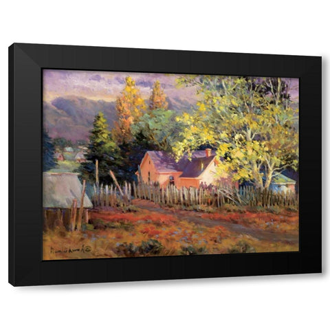 Rural Vista II Black Modern Wood Framed Art Print with Double Matting by Lund, Nancy