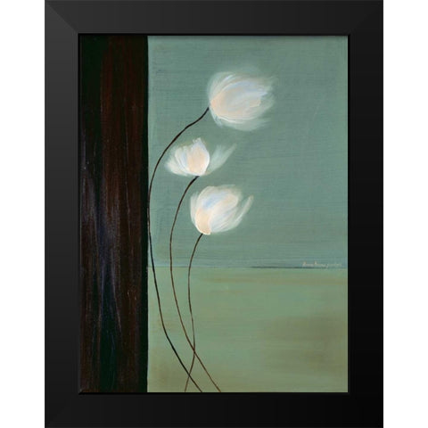Aqua Breeze I Black Modern Wood Framed Art Print by Parker, Karen Lorena