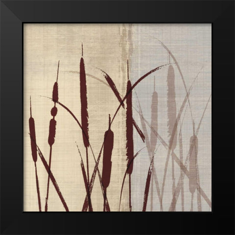 On the Waters Edge II Black Modern Wood Framed Art Print by Venter, Tandi