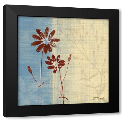 Sunny Day II Black Modern Wood Framed Art Print by Venter, Tandi