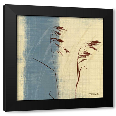 Dancing Grass I Black Modern Wood Framed Art Print by Venter, Tandi