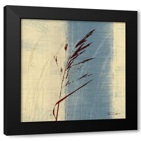 Dancing Grass II Black Modern Wood Framed Art Print with Double Matting by Venter, Tandi