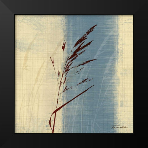 Dancing Grass II Black Modern Wood Framed Art Print by Venter, Tandi
